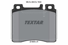 TEXTAR Bremsbelagsatz Scheibenbremse Q+ 2130304 für MERCEDES W140 C140 KLASSE TEXTAR Bremsbelagsatz Scheibenbremse Q+ 2130304 für MERCEDES W140 C140 KLASSE
