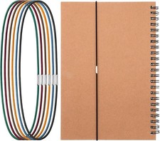 Travelers Notebook Elastic Bands for Journal Notebook Book Lovers, 6Pcs Minimali