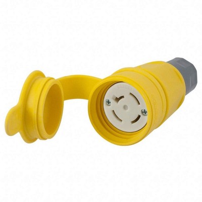 HUBBELL HBL27W09 WT LckCon,Strt;20 A;Yllw,Elstmr,Non-NEMA 39AX02