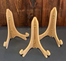 3 Folding Wood Display Easel Stands  Picture Frame Holders Hobby Lobby