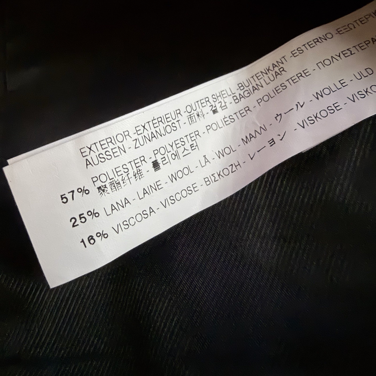 Zara Basic Beige Striped Snap Button up Wool Blen… - image 8