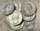Lot of 10 Silver Washington Quarters 90% Pre-1965 US Junk Coin Bullion