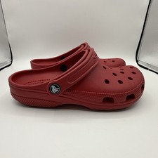Crocs Classic Clogs Varsity Red Men's 7 / Women's 9 Excellent Condition