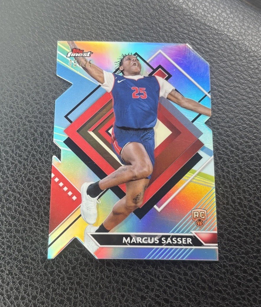 2023-24 Topps Finest - Rare Marcus Sasser #290 Die-Cut Refractor /25 (RC) Read