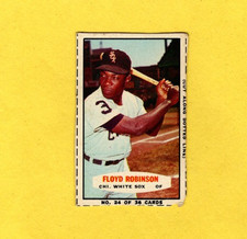 1963 Bazooka Floyd Robinson #524 Chicago Whie Sox GOOD Hand Trimmed FREE SHIP