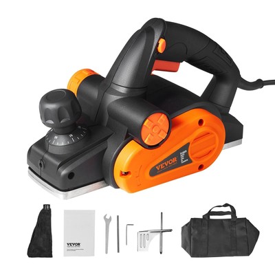 VEVOR Electric Hand Planer, 3-1/4'' width Corded Electric Hand Planer, 16500 RPM 