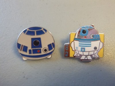 Disney Pins-Group of 2 different Pins - Star Wars - R2D2