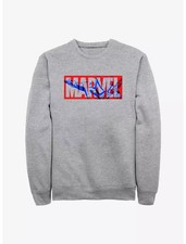 Marvel Spider-Man Fill Logo Sweatshirt Superhero Disney Marvel Sweatshirt