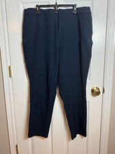 Nine West Mid Rise Skinny Dress Pants Women’s 18W Navy Blue Stretch