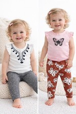 Carter's Baby Girls' 4 Piece Bodysuit Pants Set 24 Months