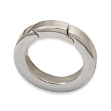 20mm Stainless Steel Carabiner Spring Clasp, Elegant Silver Snap Clasp 1Pc