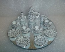 Miniature Tea Set 15 Pieces For Barbie, LPS, Doll House, Curio or
