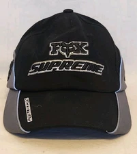 Supreme x Fox Racing Collaboration Cap 6-Panel Black/Grey