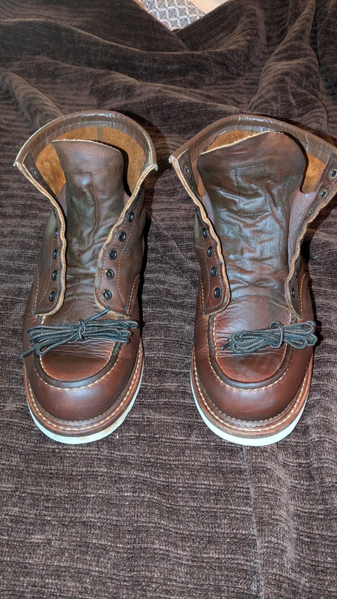 Red Wing Men's Classic Moc 6-inch Boot Brown 1907, Size 8.5 EE