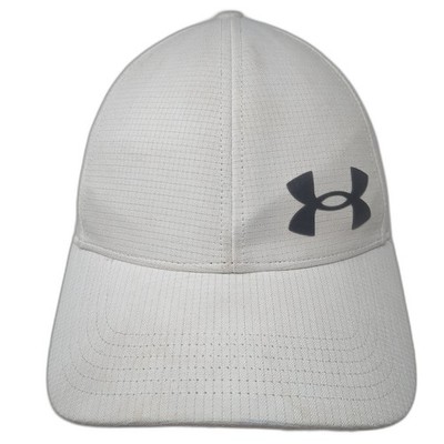 Under Armour Fitted Hat White One Size UA Classic Fit Solid Outdoor
