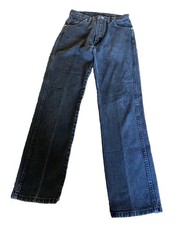 Wrangler Women's 14mwz Cowboy Cut Slim Fit Tapered Leg Jeans Black Sz 9x32