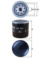Mahle ÖLfilter U.A. FüR Chrysler, Dodge, Jeep, Nissan, Piaggio, Plymouth
