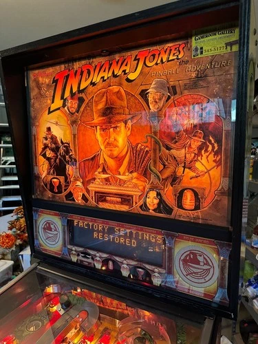 Indiana Jones Pinball Machine: Used 1993 Williams Original 