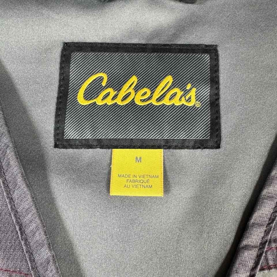 Cabelas New Era Hunting Shooting Vest Mens Medium Gray Full Zip Mesh Outdoors - Image 4 of 4