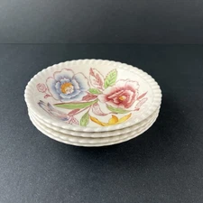 Vtg JOHNSON Bros Garden Bouquet Fruit/Dessert Bowls 5 1/8” Lot 4pc