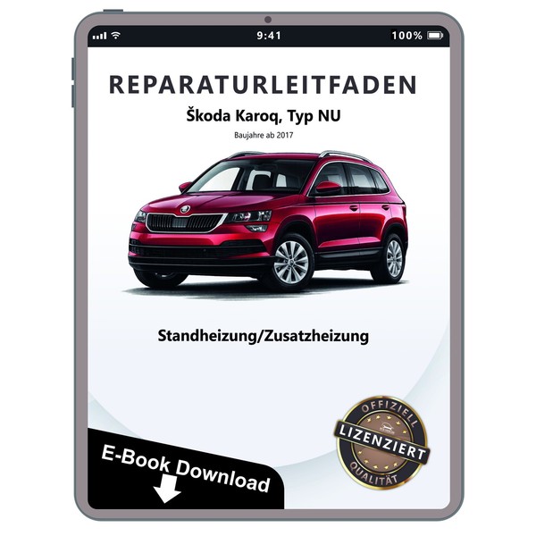 Skoda Karoq NU Ab 2017 Standheizung Zusatzheizung Werkstatthandbuch PDF Datei-image