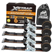 4 Pack E-track Ratchet Straps 2 X16 Black Tie Down Straps - Black-4pk-16ft 4 Pack E-track Ratchet Straps 2 X16 Black Tie Down Straps - Black-4pk-16ft