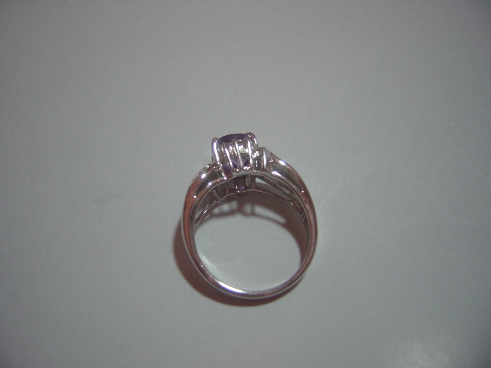 vintage Solid Silver Ring-superb natural deep vio… - image 4