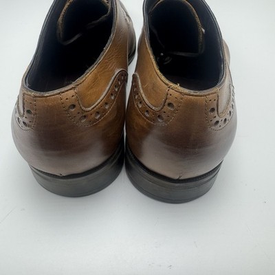 Ermenegildo Zegna Avenue Flex Brown Cap Toe Oxford Shoes 9  display picture 2