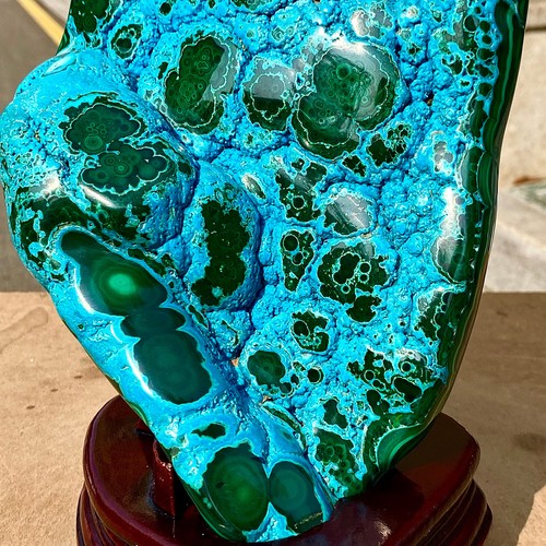 9.66LB Natural polyophthalmic Silicon malachite crystal gloss mineral specimen - 第 8/14 張圖片