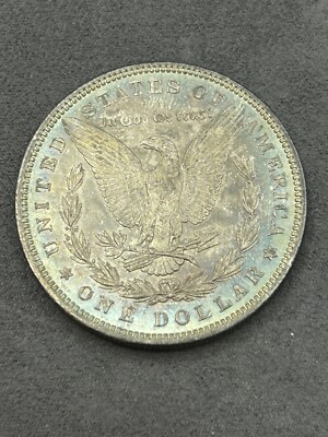 1879 P Morgan Dollar US Mint Silver Coin 1879-P BU MS Uncirculated Rainbow 