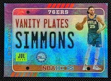 2020-21 Hoops - Vanity Plates Holo #20 BEN SIMMONS Philadelphia 76ers NICE !!!