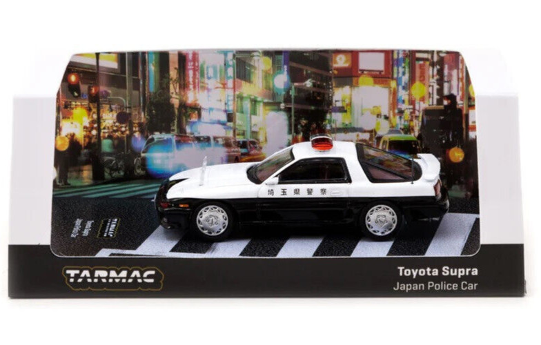 Асфальтированный завод ROAD64 Японская полицейская машина Toyota Supra 1:64, изготовленная на заказ, T64R-064-POL