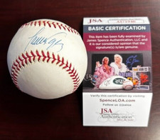 Javy Lopez JSA Authenticated Autographed Ball CM 709