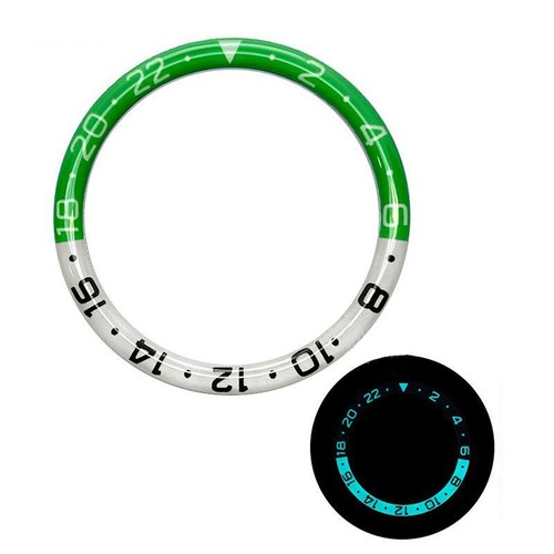 38 mm bisel de reloj bisel bisel de resina luminosa reloj de buceo inserto de bisel para SKX007 SKX011 - Imagen 6 de 20