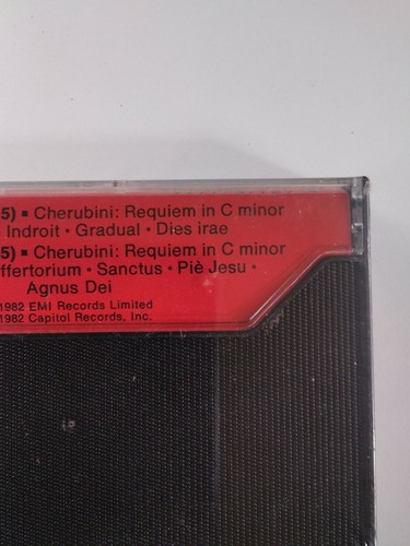 Cherubini Requim Cassette Tape NOS Sealed Rare Ambrosian Singers Muti EMI 1982 - Picture 5 of 12
