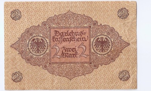 GERMANY 2 mark 1920 brown serial - Picture 2 of 2