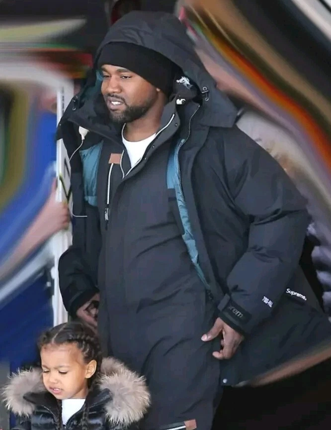 FW15 Supreme Chic Bas Parka TAILLE S Noir Bas Veste Imperméable Kanye West