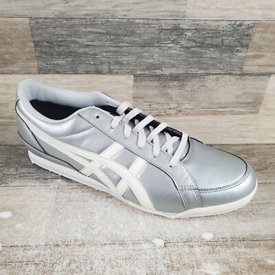 ASICS Gel Preshot Classic 3 Shoes Mens 11.5 Silver White Lace-Up Football Cleats