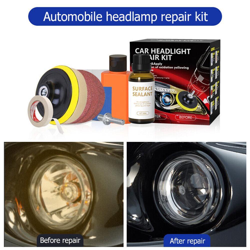 Car Headlight Restoration Polishing Kits Auto Headlamp Lens Polisher