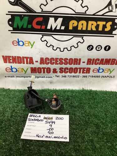 Aprilia Scarabeo Light 200 Anlasser Relais Bj 2007 2008 2009 2010 - Bild 2 von 4