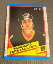 1989 OPC #327 Mario Lemieux Card Pittsburgh Penguins