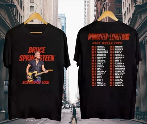 Bruce Springsteen And E Street 2024 World Tour Shirt Double Sided