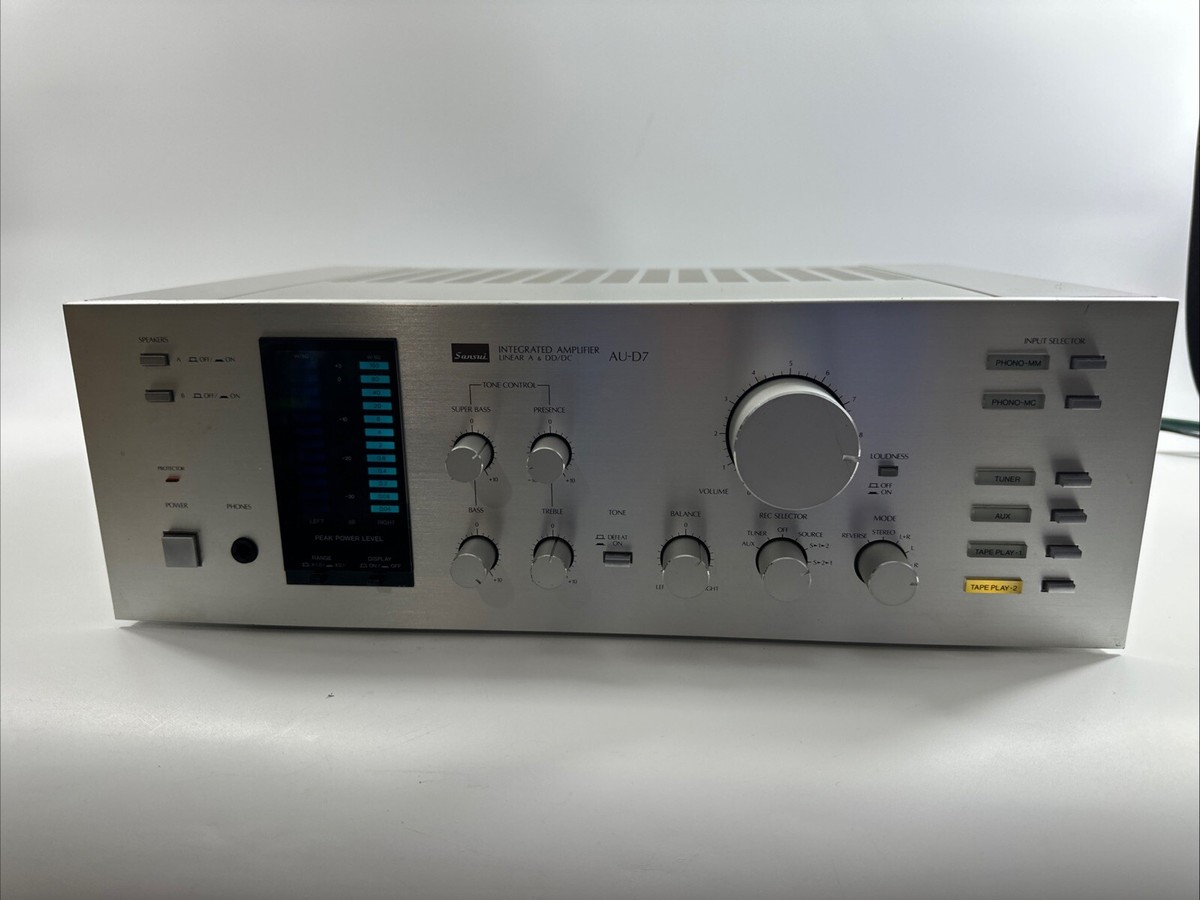 Sansui AU-D7 Integrated Amplifier Silver 220V Vintage Amp