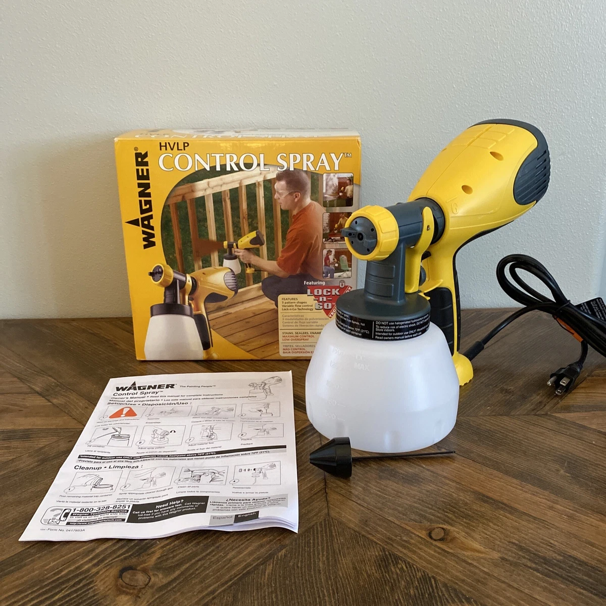 New Unused Open Box WAGNER HVLP Control Spray Paint Sprayer 3 Pattern Shapes
