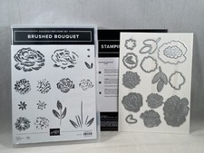 BRUSHED BOUQUET Stamp Set  BRUSHED BOUQUET Dies Stampin Up Flowers J23