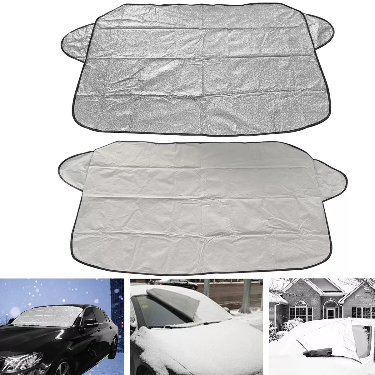 Car Windscreen Snow Cover, Thicken Windscreen Anti Snow Frost Ice Shield  Dust Protector Heat Sun Shade 