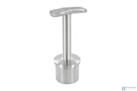 Edelstahl HandlaufstüTze FüR 42,4X2,0Mm, Platte 135° FüR 42,4Mm, V4A