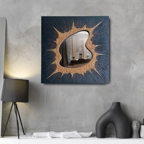 Art wall mirror design Wavy framed mirror Artistic wall mirrors decorative - Picture 5 of 6