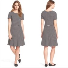 Madewell | Gallerist Black & White Striped Dress
