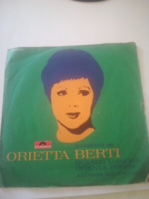 Orietta Berti 45umdrehungen Wenn Liebe Poesie wird